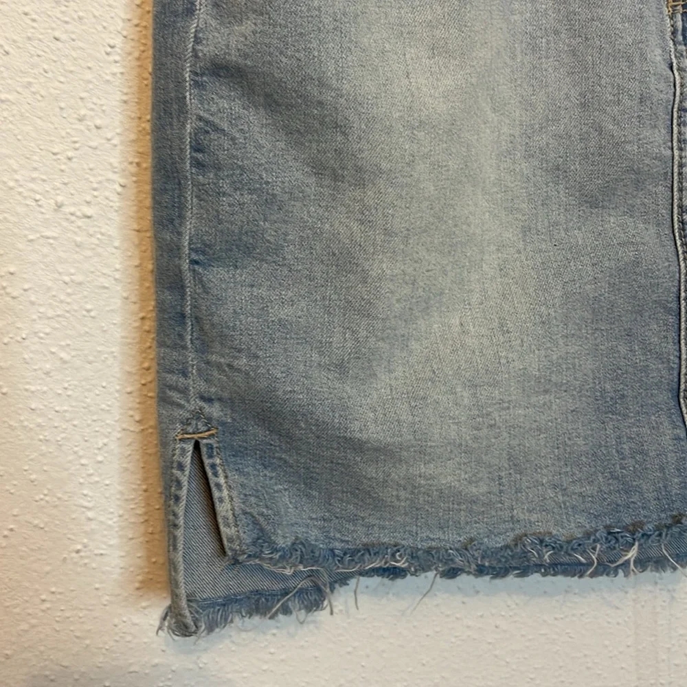 Paige Denim/Jean Mini Skirt with Raw Hem Size 27 - Picture 2 of 6